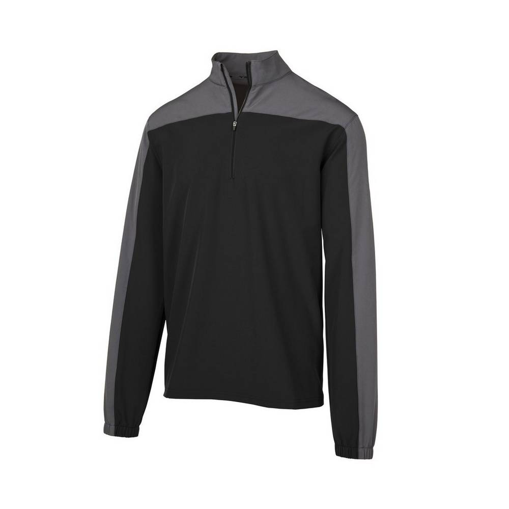 Mens Mizuno Comp Long Sleeve Batting Jacket Black Philippines (YAPIWQ294)